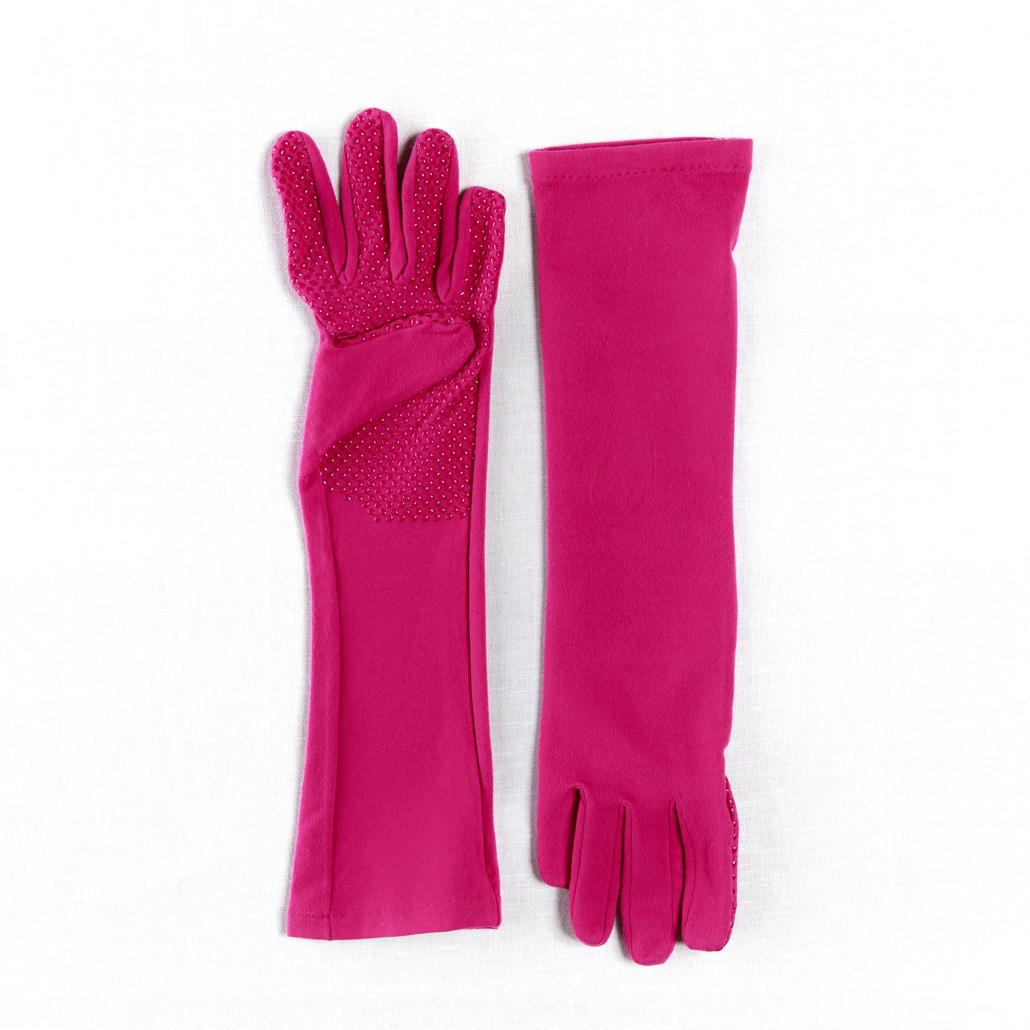 high rise tickled pink long elbow length higardin gardening gloves for women