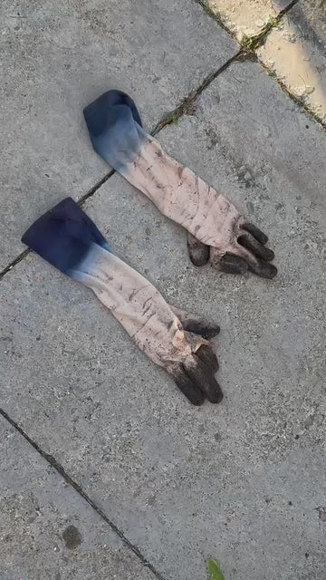 hosing down high rise ombre pinenut gardening gloves from higarden