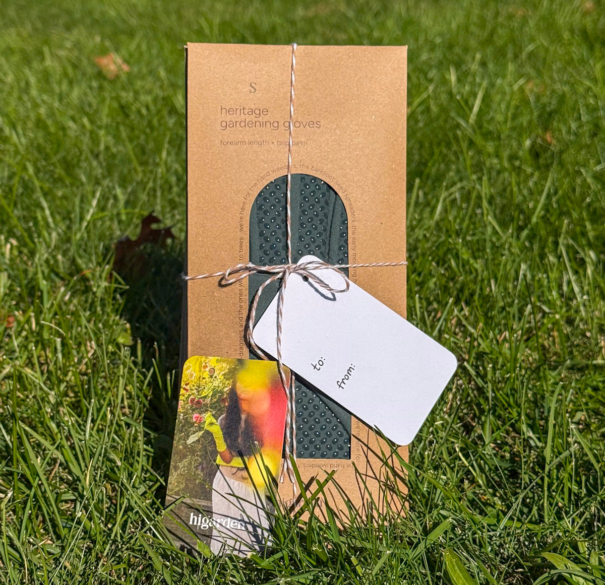 gift tag gloves cute wrapping garden gloves